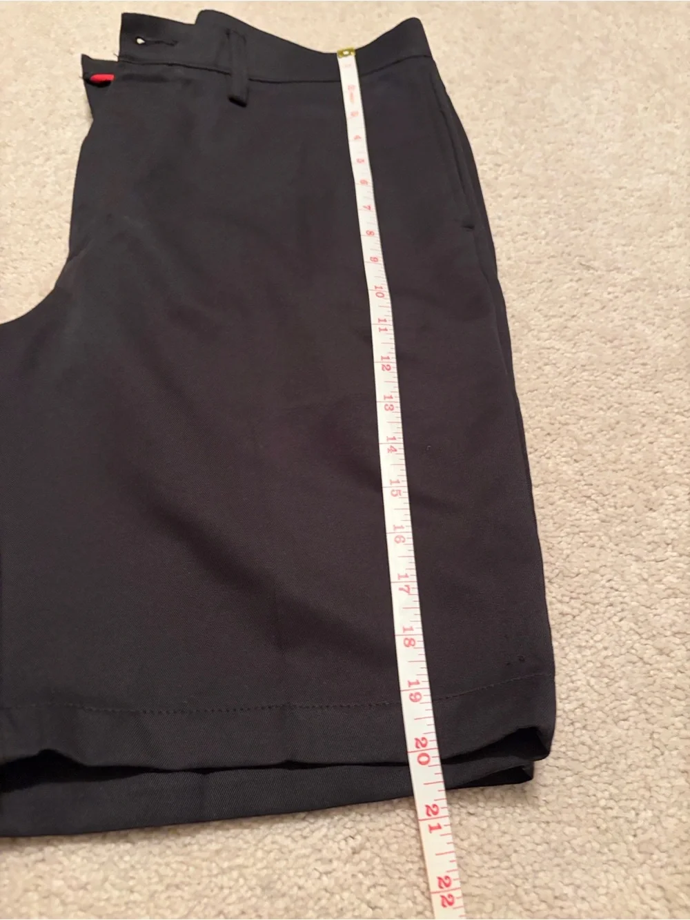 Haggar Black Flat-Front Casual Shorts
